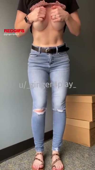 Caught teasing like this before but didn’t stop me