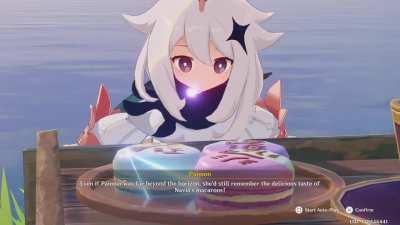 The way Paimon says “macarons” is so cute. lol