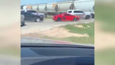 No matter how special you think you or your car is, do NOT cross train tracks until the red lights stop flashing.