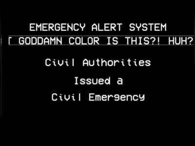 Tried to make a joke EAS mock with scrolling text. I'm open to feedback. This is my first EAS mock.