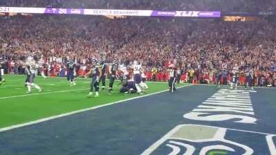 This is the best angle of Butler’s interception.