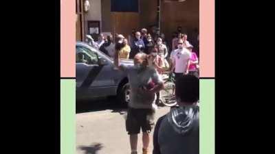 He a little confused but he got the spirit