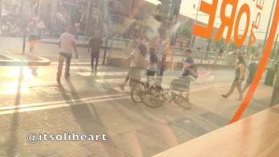 Sheer top at McDonalds
