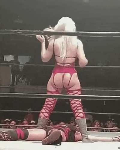 Scarlett Bordeaux mocks her unconscious opponent