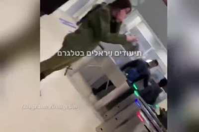 An Arab man from Samaria, #Israel comes, as he does every day to an #IDF checkpoint & breaks out in a song he sings to one of the female soldiers he has taken a liking to.