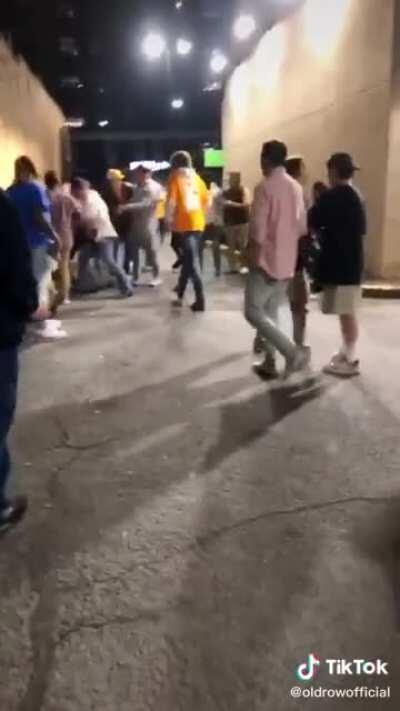 Wild brawl breaks out and ends with shots fired.