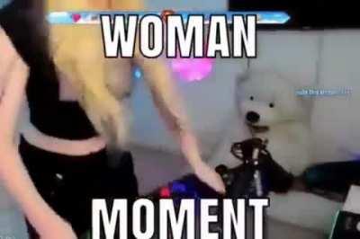 Woman moment
