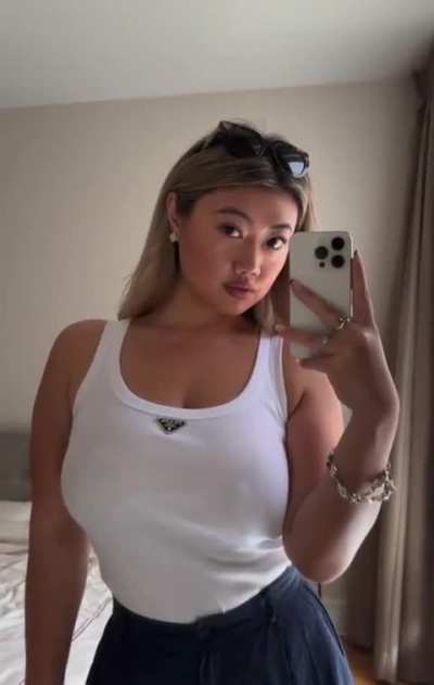 See through white top