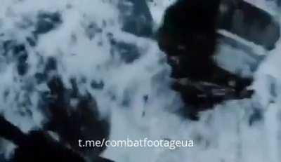 Video of winter 2023. Ukrainian soldiers storm Russian positions with the support of the Dutch YRP-765. Music from the source.