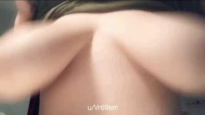 Letting my huge titties out. 🤪 [oc]