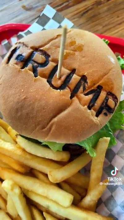 Why do they say Trump like itâs a verb? Also, new Trump Burger joint dropped in TX