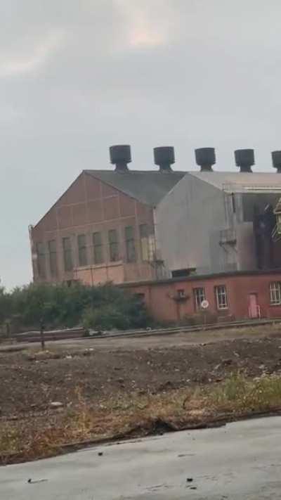 The sound coming from the old steel works in my town.