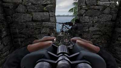 Improvised gun position turns into workplace accident.