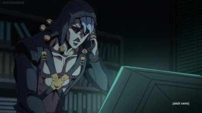 Risotto discovers PS2 GioGio