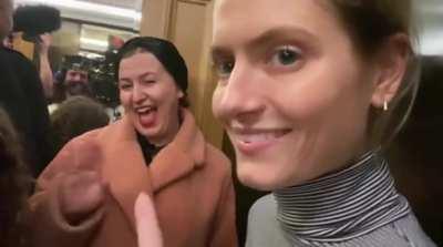 Packed elevator IG 12/29/2023