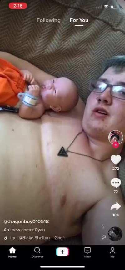 Aww what a cute little baby.