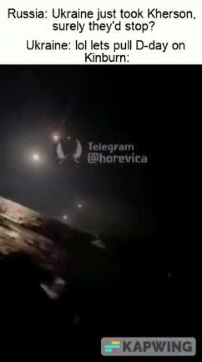 Ukraine just casually pulling an amphibious assault. They just DON'T STOP!