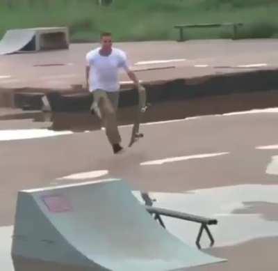 Remember kids, always wear a helmet!