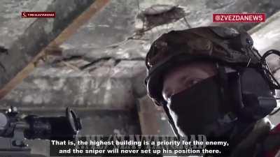 ru pov: the work of a sniper pair in the SMO zone