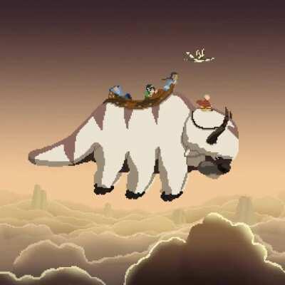 [OC] Avatar last airbender pixel art I made