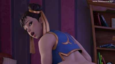 Chun-Li reverse cowgirl animation (WhimsyGhost)