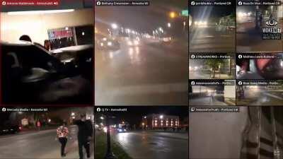 Looting a car lot in Kenosha WI