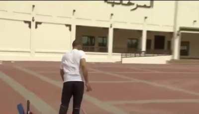 doing burnouts in public and then forced to clean his tire marks