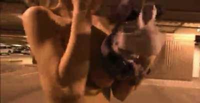 before the gas station