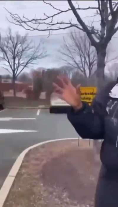 She held on to him for dear life 