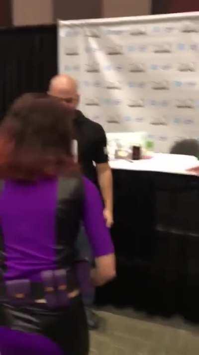 Author meets a fan cosplaying as a character from his book for the first time