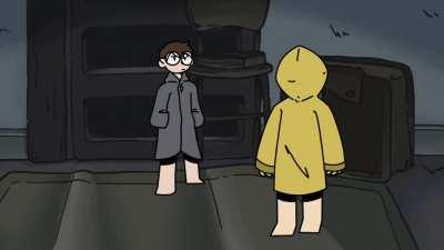 I animated lily and Michael playing little nightmares 2