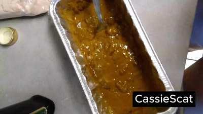 Eat My Huge Dump Baked into Brownies [GIF]