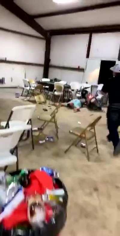 Guy tries a stunt on an unstable ramp.