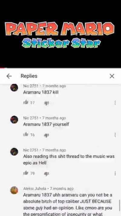 This argument. I can’t believe my eyes