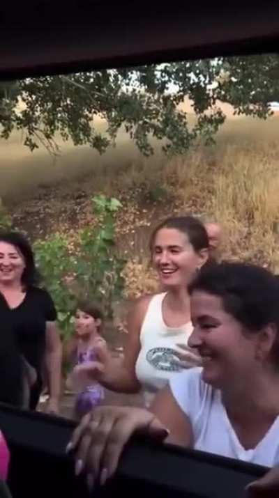 She grow up with 9 sisters and it is there first time meeting her baby