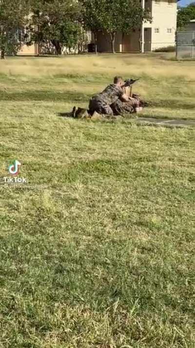 What are you doing step soldier?