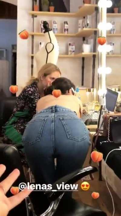 Ass on display