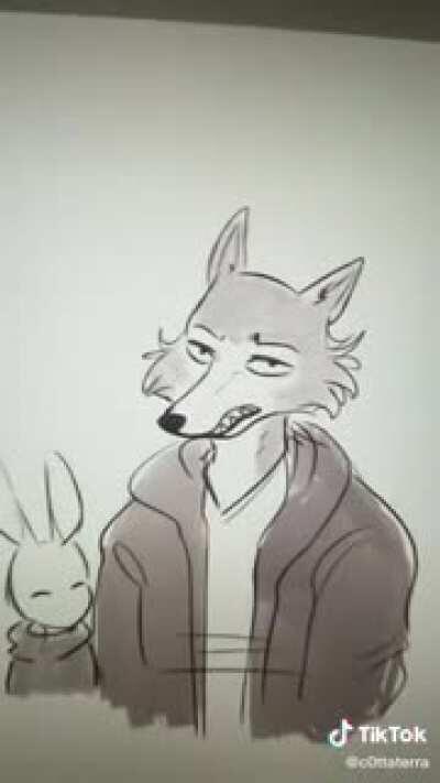 Legoshi and Haru get ice cream [@c0ttaterra on TikTok]