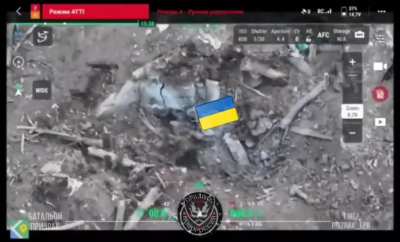 Soldiers of the Russian/LPR's Prizrak brigade storm a Ukrainian dugout and take several prisoner