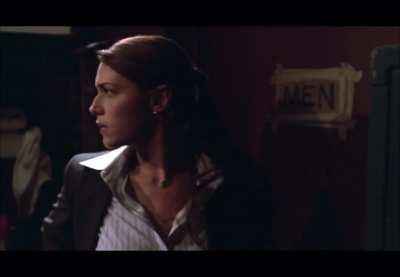 Amanda Righetti Kicks a Man from Behind in The Mentalist (Episode 5, Season 1. 2008)
