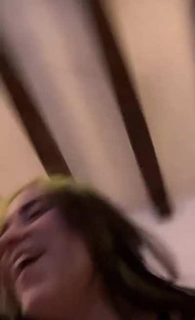 Billie Eilish slapping her tits