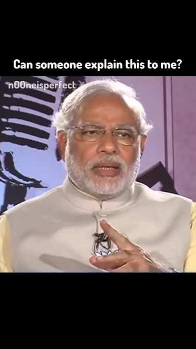 Modi explaining arithmetic and chemistry