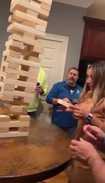 Jenga with friends