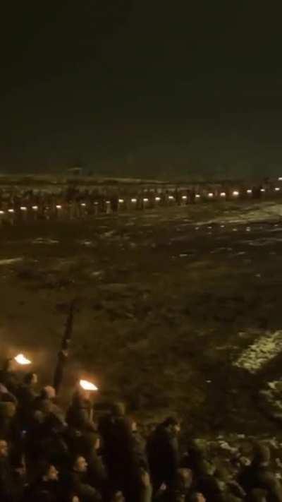 Annual hommage to the fallen brothers on the longest night of the year, Western Ukraine