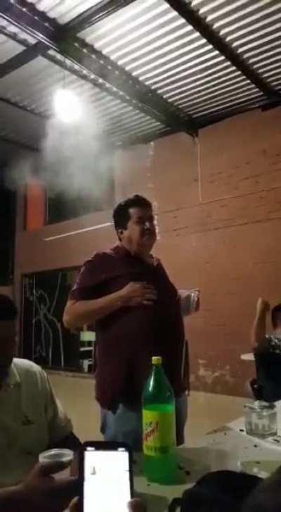 Drunk idiots playing a dangerous game