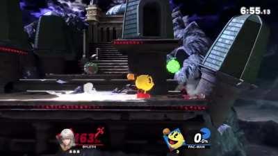 He's just standing there...