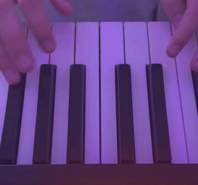 My Bestie learned the Bugbo theme on piano!