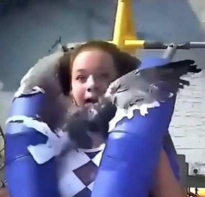 Fun ride at the amusement park