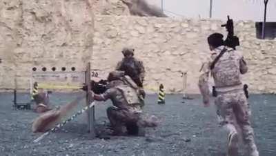 Footage of Jordanian King and his son training with Jordan's SF