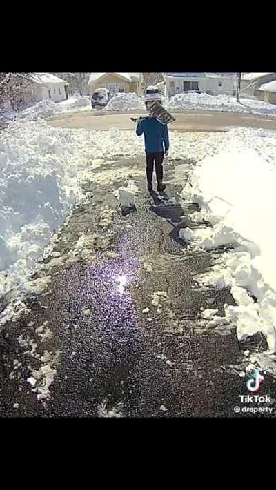 to clear the driveway
